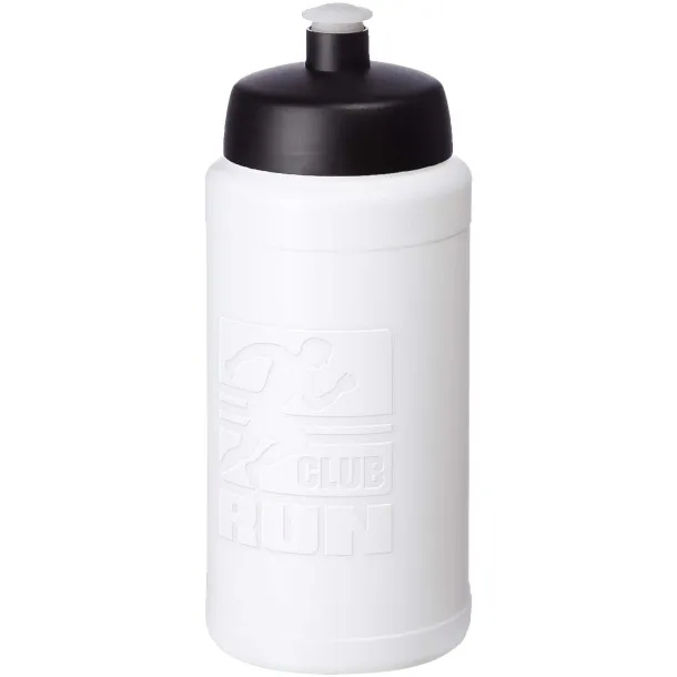 Baseline Rise sportska boca, 500 ml Bijela Solid black