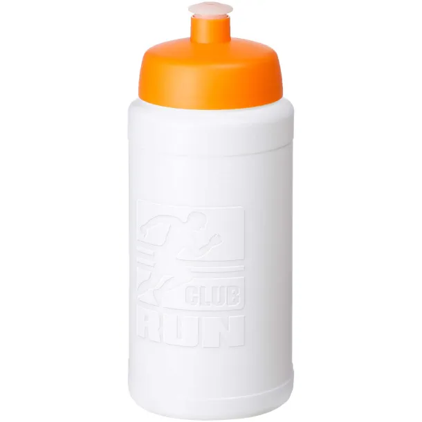 Baseline Rise sportska boca, 500 ml Bijela Narančasta