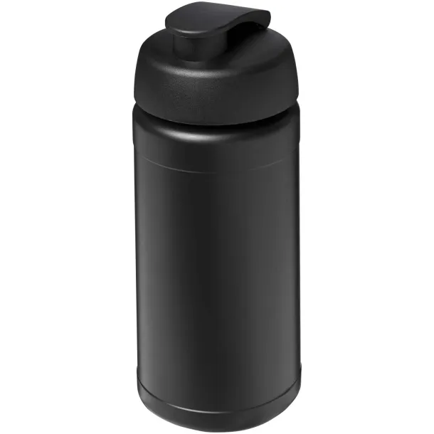 Baseline Rise 500 ml sport bottle with flip lid Solid black Solid black
