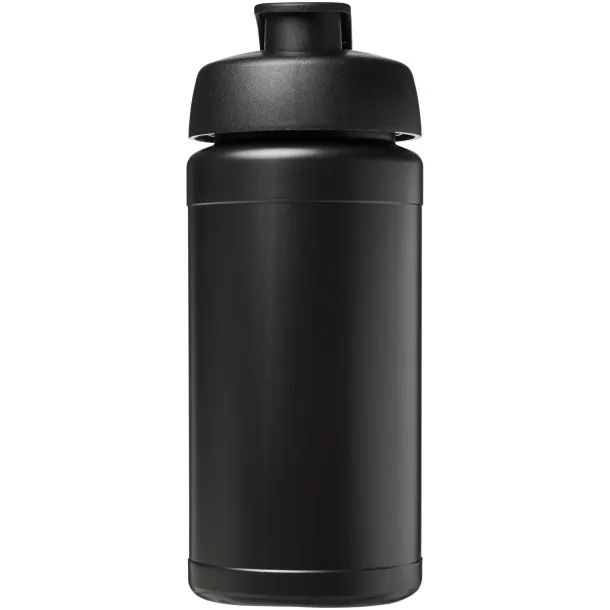 Baseline Rise 500 ml sport bottle with flip lid Solid black Solid black