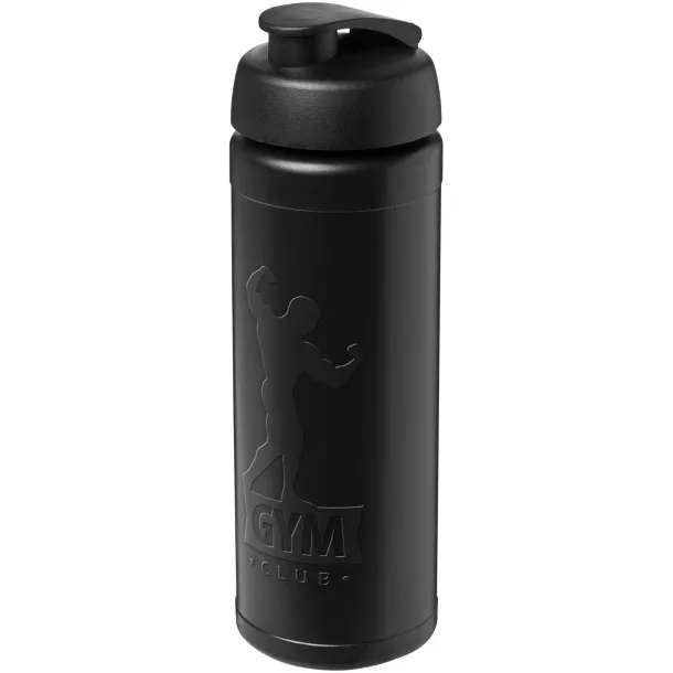 Baseline Rise 750 ml sport bottle with flip lid Solid black Solid black