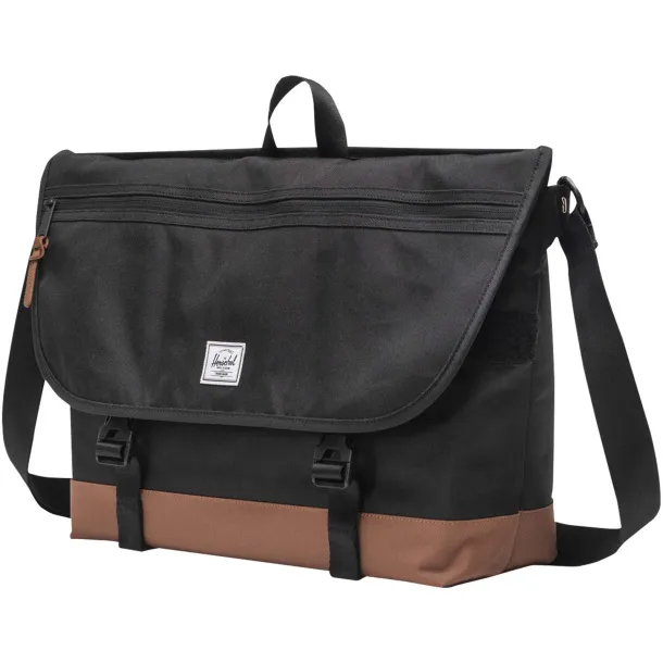 Herschel Cove recycled messenger bag 22.5L - Herschel Crna