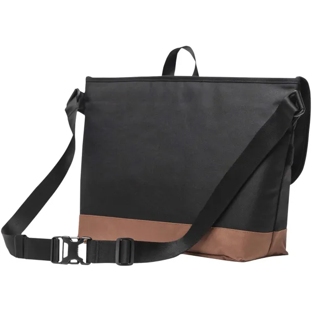 Herschel Cove recycled messenger bag 22.5L - Herschel Solid black