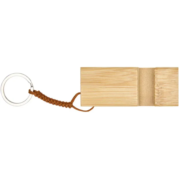 Bosona bamboo phone holder with keychain Wood