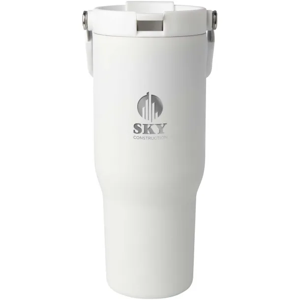 Bronx 900 ml RCS recycled stainless steel copper vacuum insulated tumbler with dual function lid White