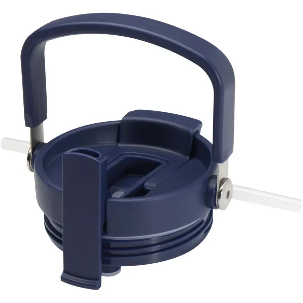 Bronx 900 ml RCS recycled stainless steel copper vacuum insulated tumbler with dual function lid Navy Blue