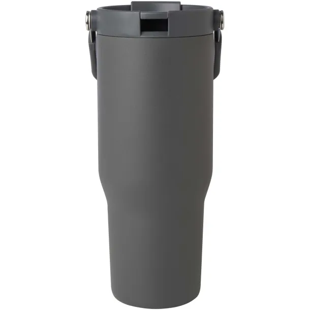 Bronx 900 ml RCS recycled stainless steel copper vacuum insulated tumbler with dual function lid Grey
