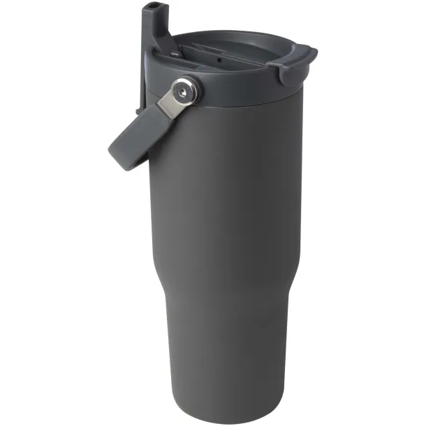 Bronx 900 ml RCS recycled stainless steel copper vacuum insulated tumbler with dual function lid Grey
