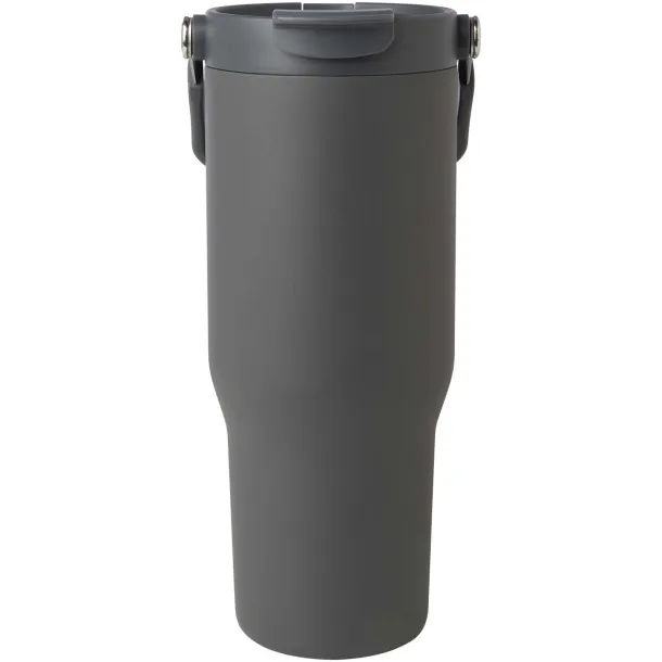 Bronx 900 ml RCS recycled stainless steel copper vacuum insulated tumbler with dual function lid Grey