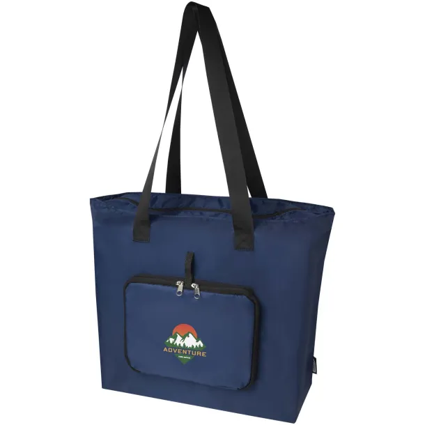 EcoFold RPET foldable tote bag 16L Navy Blue