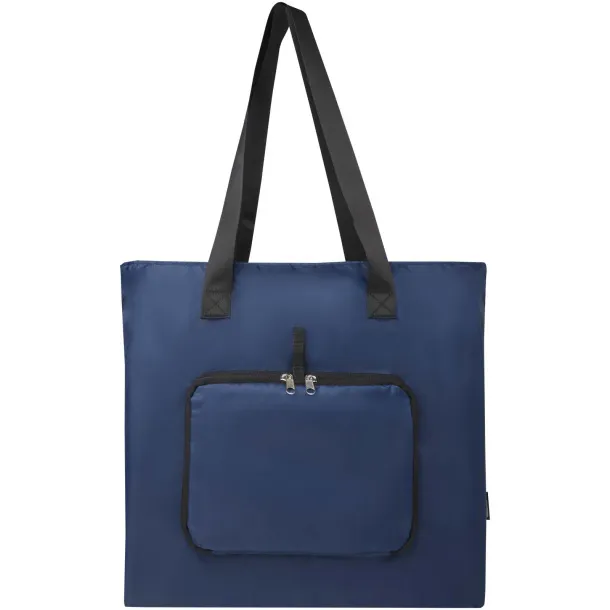 EcoFold RPET foldable tote bag 16L Navy Blue