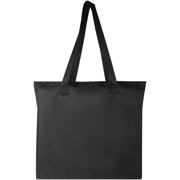 EcoFold RPET foldable tote bag 16L Solid black