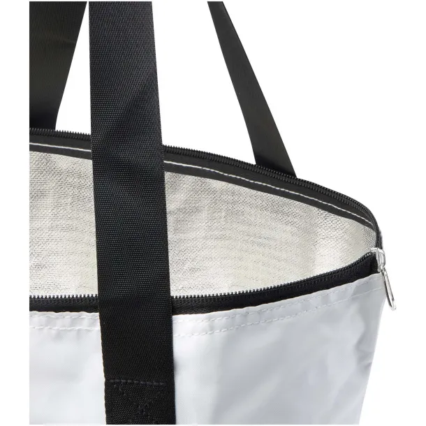 EcoFold RPET foldable tote cooler bag 15L White