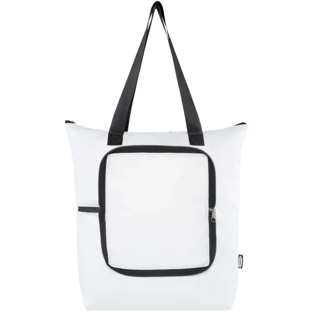 EcoFold RPET foldable tote cooler bag 15L White