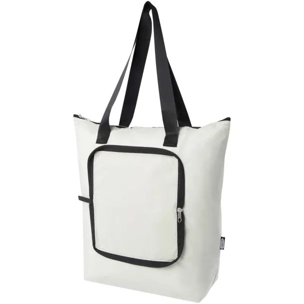 EcoFold RPET foldable tote cooler bag 15L Sandstone