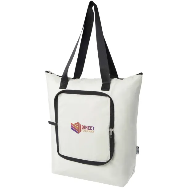 EcoFold RPET foldable tote cooler bag 15L Sandstone