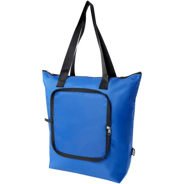 EcoFold RPET foldable tote cooler bag 15L Royal blue