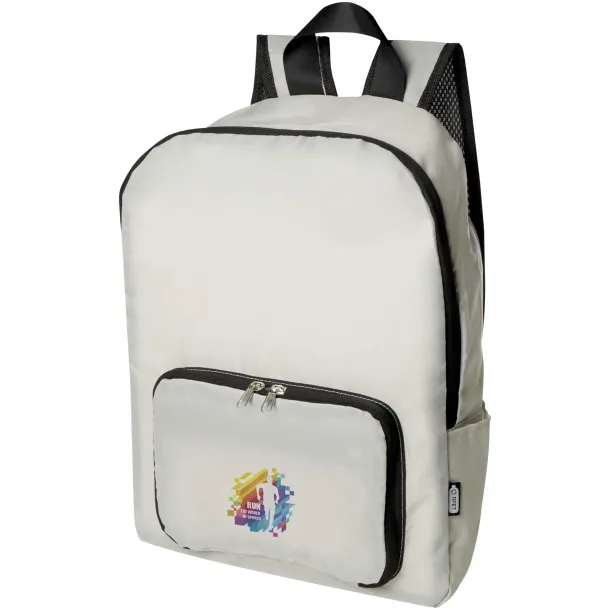EcoFold RPET foldable backpack 15L Sandstone