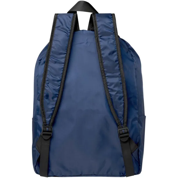 EcoFold RPET foldable backpack 15L Navy Blue