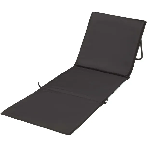 Serene beach lounger Solid black