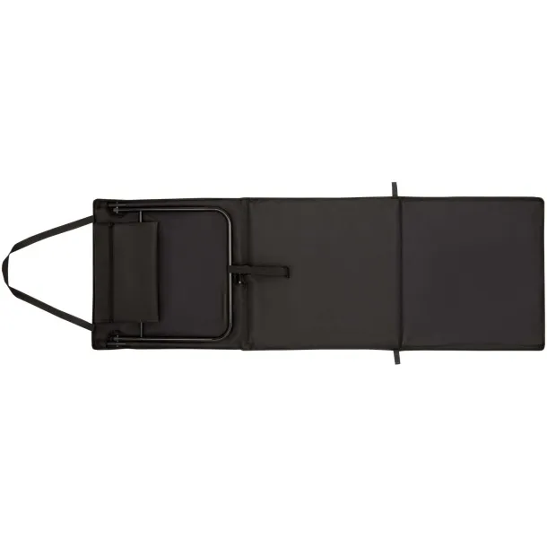 Serene beach lounger Solid black
