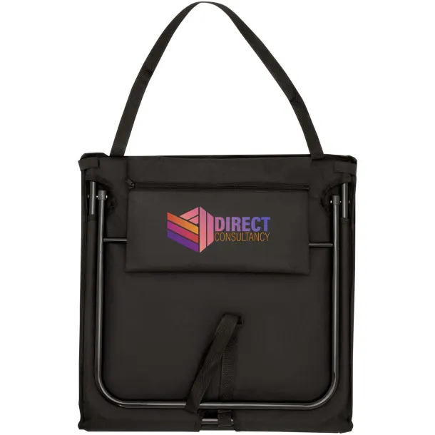 Serene beach lounger Solid black