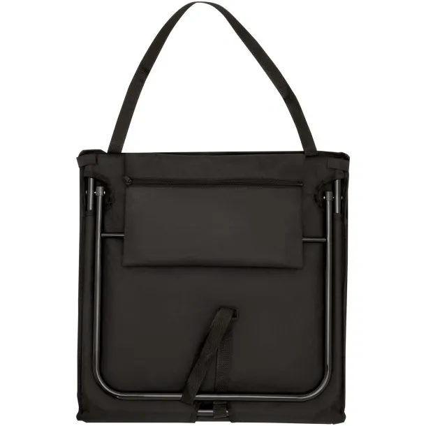 Serene beach lounger Solid black