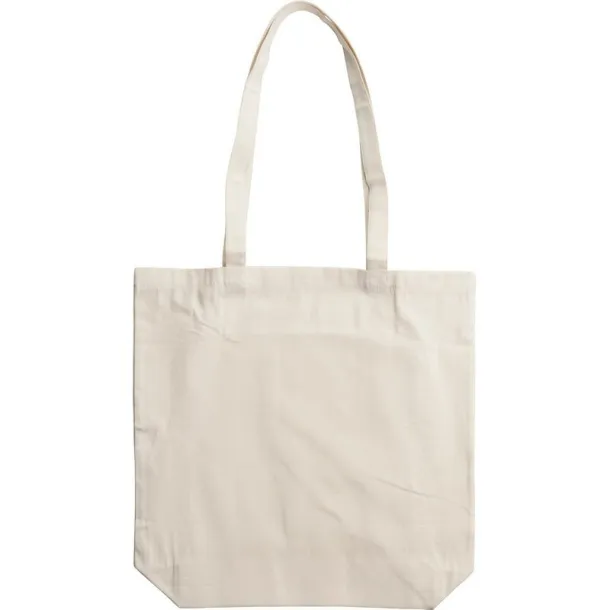  Cotton foldable shopping bag beige
