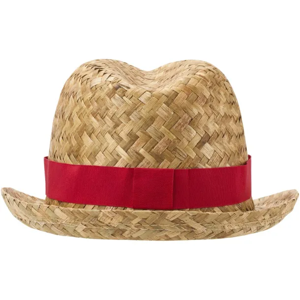 Pricus straw hat Red Natural