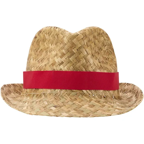 Pricus straw hat Red Natural