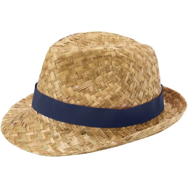 Pricus straw hat Navy Blue Natural