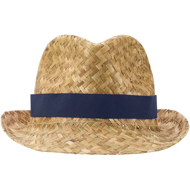 Pricus straw hat Navy Blue Natural