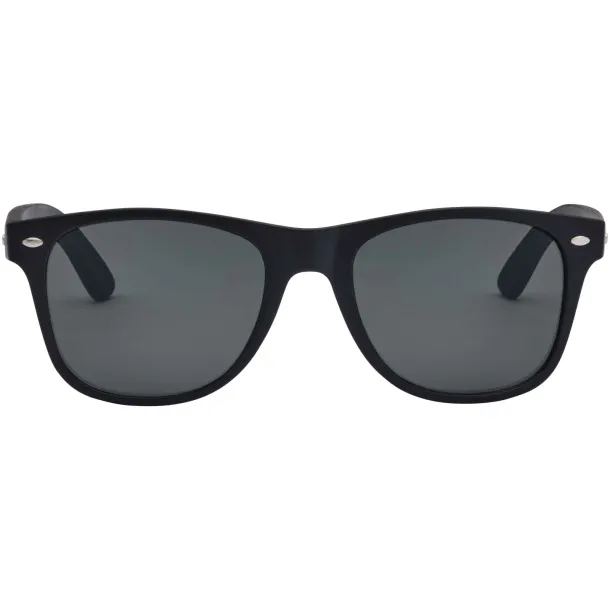Arlo bamboo sunglasses with black coating Solid black