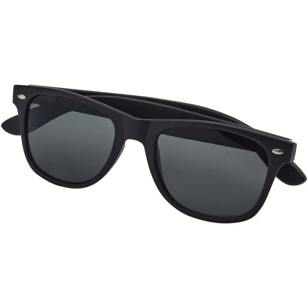 Arlo bamboo sunglasses with black coating Solid black