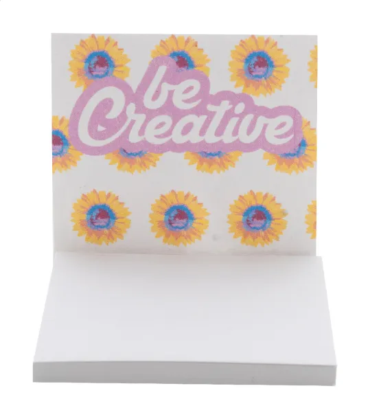 CreaStick Sign Seed custom sticky notepad White