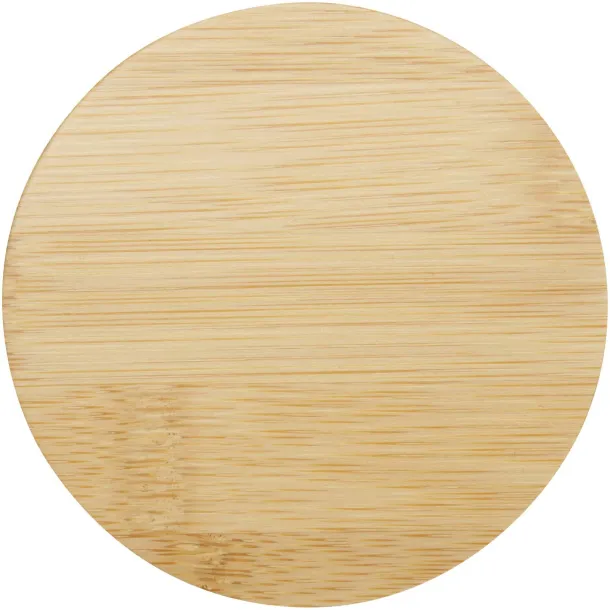 Leona 350 ml glass cup with bamboo lid - Seasons White