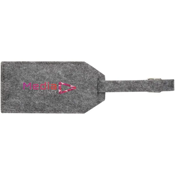 Tie luggage tag Grey