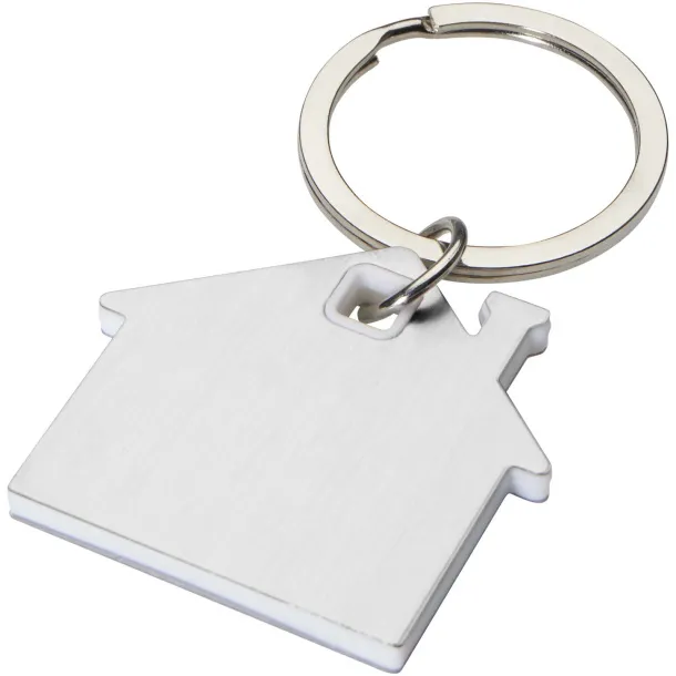 Nook house-shaped keychain White