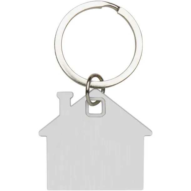 Nook house-shaped keychain White