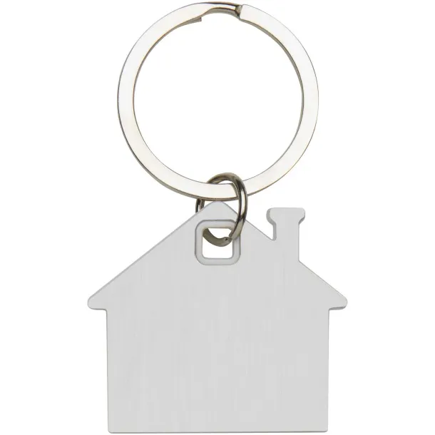Nook house-shaped keychain White