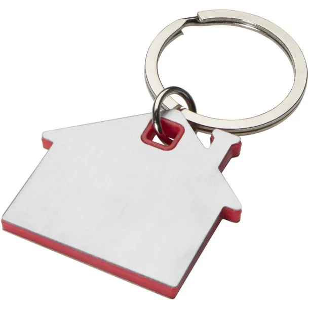 Nook house-shaped keychain Red