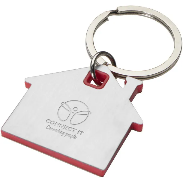 Nook house-shaped keychain Red