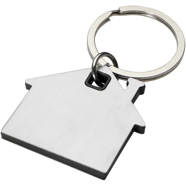 Nook house-shaped keychain Solid black