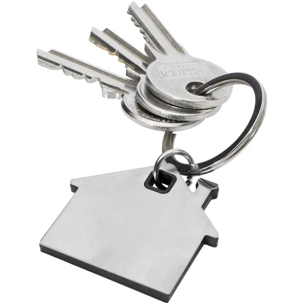 Nook house-shaped keychain Solid black