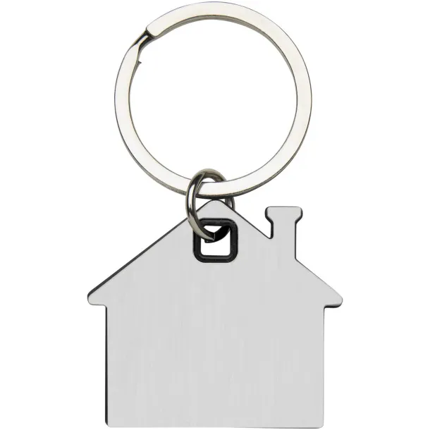 Nook house-shaped keychain Solid black