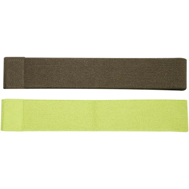 Grip 2-piece resistance band set Lime Forest green