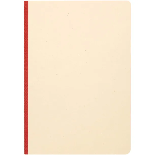 Liliana A5 sugarcane and RPET soft cover notebook Brick
