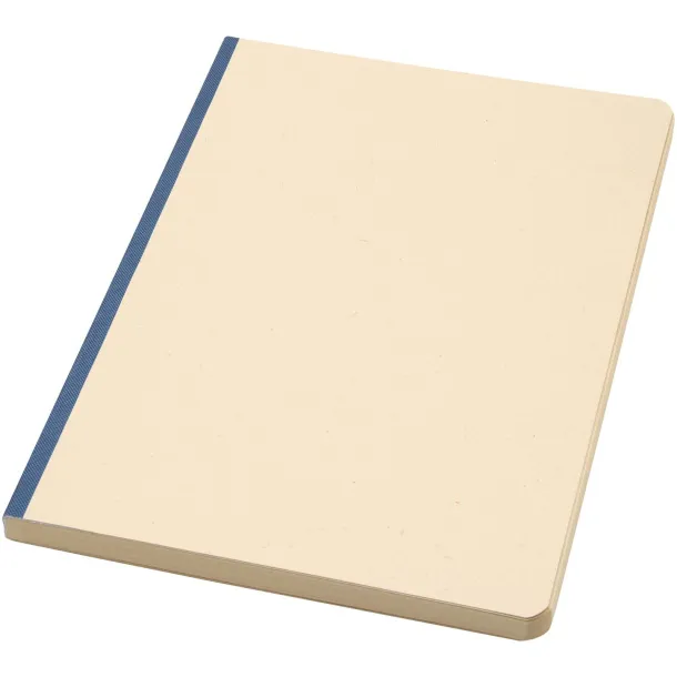 Liliana A5 sugarcane and RPET soft cover notebook Ocean blue