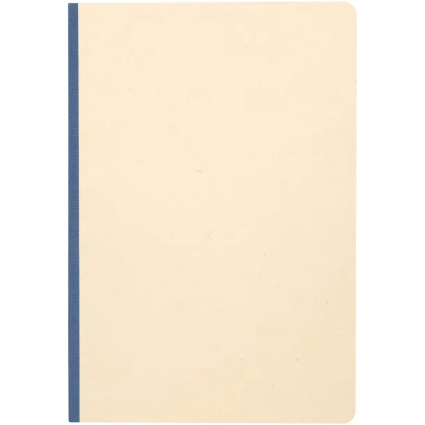 Liliana A5 sugarcane and RPET soft cover notebook Ocean blue