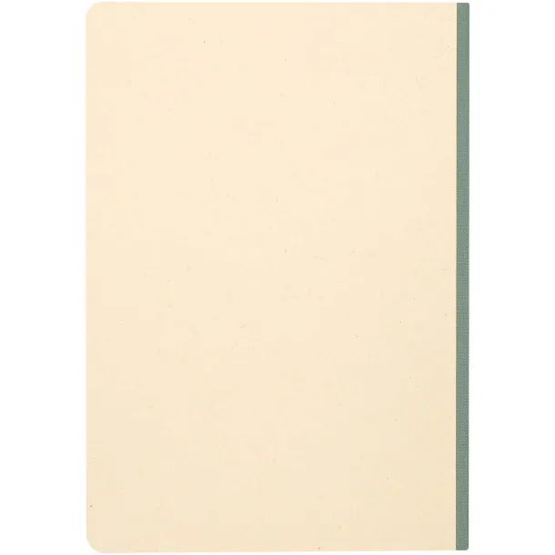 Liliana A5 sugarcane and RPET soft cover notebook Heather green